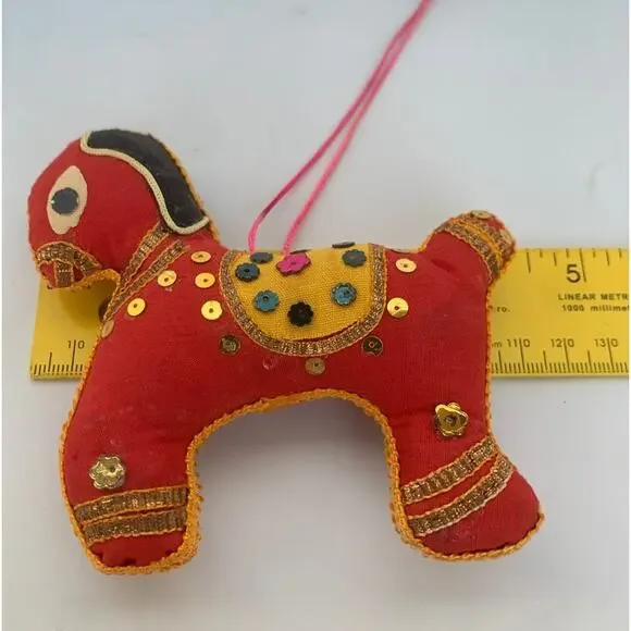 Vintage Folk Art Dog Ornament - Picture 5 of 6